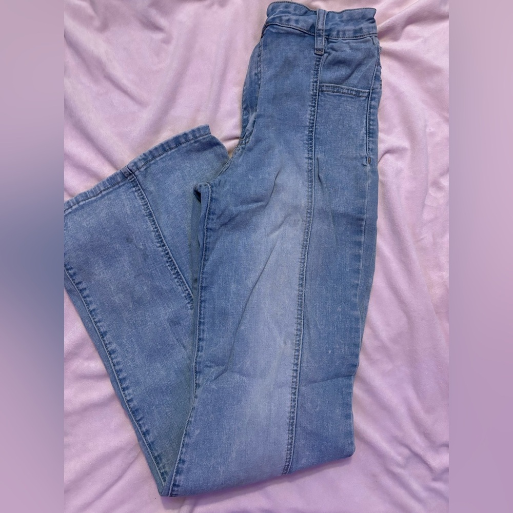 Rue21 Blue Flare Wide Leg Jeans